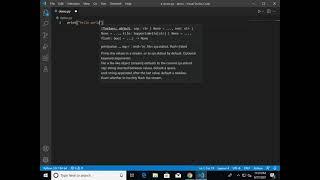How to run first python program "Hello World" in Visual Studio Code