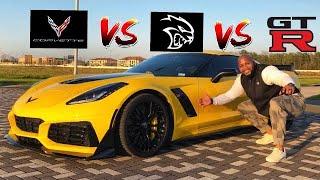 C7 Z06 vs Hellcat and GTR at TX2K21 @Jac BeQuic