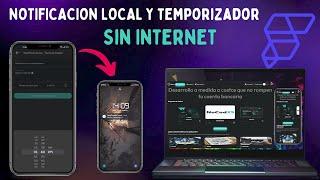 Envió de notificación local y con temporizador, SIN INTERNET #flutterflow