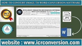 Image To Word Conversion software | Image To Word Converter Software |