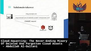 Cloud-Squatting: The Never-Ending Misery Of Deleted And Forgotten Cloud Assets - Abdullah Al-Sultani