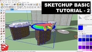 Sketchup Basic Tutorial - 2 | DEFAULT TRAY | Hindi 