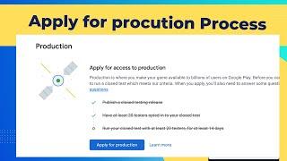 Apply for production process | Answering all the questions