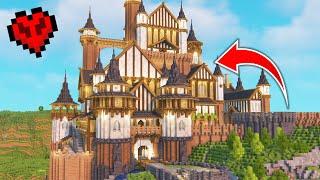 I Built The WORLDS BIGGEST CASTLE in Minecraft Hardcore