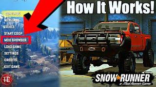 SnowRunner: How The CONSOLE MOD Menu Will WORK! & What WE CAN DO!