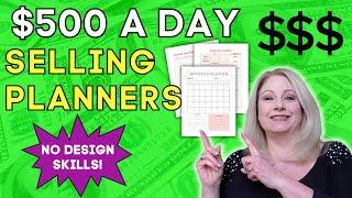 MAKE PRINTABLE PLANNERS TO SELL IN 5 MINUTES! (Easy Passive Income Idea)