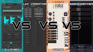 S-Layer vs LKC Variator vs Soundweaver vs Forge | Sound Design Randomization Tools