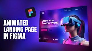 Create MODERN Landing Page UI Design In Figma | Figma Tutorial