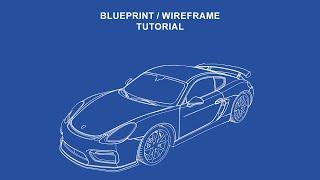 Cinema 4D | Wireframe/Blueprint Tutorial |