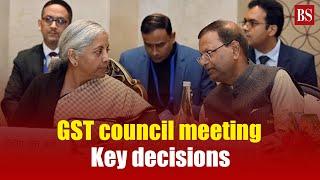 55th GST council meeting updates : Key decisions | Popcorn | Luxury watches | Cars