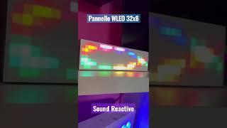 Pannello Wled 32x8 sound reactive #wled #esp32 con ESP32 e Esp8266 Wi-Fi