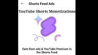 How to Turn On YouTube Short Ads | Earn Money on YouTube Shorts Feed Ads YouTube Premium Subscribers