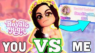 YOU vs ME: Who's more PRO at Royale High? // INTERACTIVE Roblox