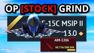 MY INSANELY OP F-15C STOCK GRIND EXPERIENCE (fox3 changed War thunder forever)