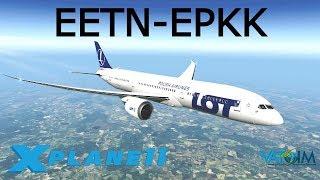 X-Plane 11 | Magknight 787 Cold & Dark + NEW Kraków Scenery | B789 | VATSIM | Tallinn to Kraków