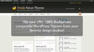 BuddyPress compatible WordPress themes from your favorite design studios!