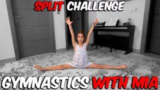 Split challenge for beginners in Gymnastics