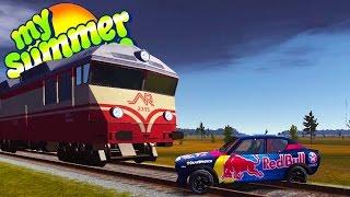 THE TRAIN UPDATE! Car vs Train Crashes and Deaths - My Summer Car Gameplay Highlights Ep 50