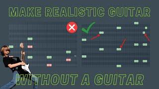 How To Make a Good Realistic Guitar Melody With VST | FL 20