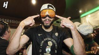 Boston Celtics - Locker Room Celebrations  2024 NBA Finals