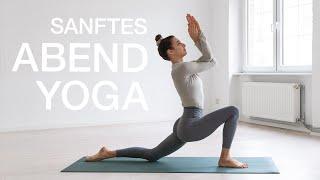 Sanfte Yoga Abendroutine | Fokus: Hüfte, Rücken & Schultern | 20 Min Abend Yoga Flow zur Entspannung