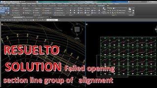 SOLUTION Failed opening first section line group of alignment