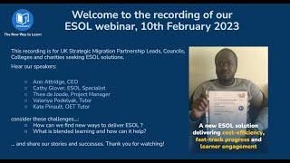 Klik2learn: ESOL & OET webinar - February 10th 2023
