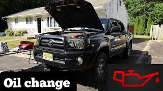 Toyota Tacoma Oil Change V6 4.0 2005-2015 with Fumoto oil drain.