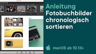 ifolor Tutorials | Fotobuch Bilder chronologisch sortieren im ifolor Designer für Mac