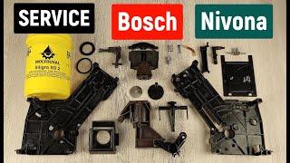 Repair and maintenance of the brew unit of the BOSCH, NIVONA coffee machine. Service coffee machine