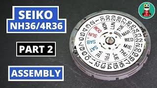 Seiko 4R36 NH36 Movement Assembly - full service