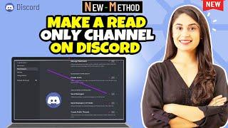 How to Make a Read Only Channel on Discord 2024 [ Easy Method ]