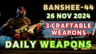 3 CRAFTABLES. Not even a mediocre roll - Banshee-44 Destiny 2 Gunsmith Official Weapon Inventory