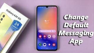 How To Change Default Messages App On Samsung Galaxy A34 5G