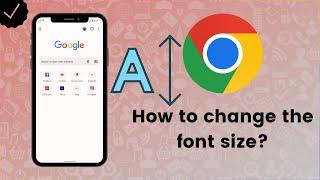 How to change the font size in Google Chrome?