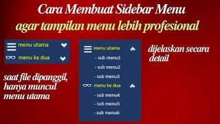 Cara Membuat Sidebar Menu di Excel