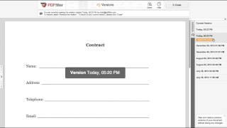 How to Use Versions in PDFfiller