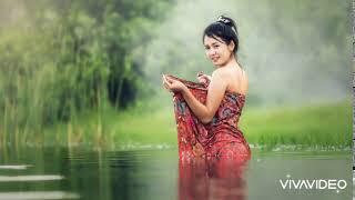 Woman Washing Vietnam Asia Young Beauliful River