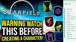 Starfield - Don't Ruin Your Character! Watch This BEFORE Picking Your Traits and Skills