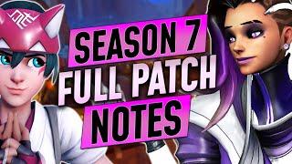 NEW SEASON 7 FULL PATCH NOTES - EVERY HERO CHANGE - Overwatch 2 Guide