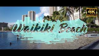   Honolulu, HI - Waikiki Beach Strip - ASMR 4K Walking Tour