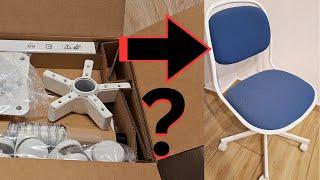 How to assembly an ORFJALL Office Chair from IKEA, in 4 minutes