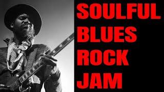 Soulful Minor Blues Rock Jam | Guitar Backing Track in A Minor