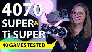 RTX 4070 Super & Ti Super Review - 40 Games Tested - 1080p, 1440p & 4K