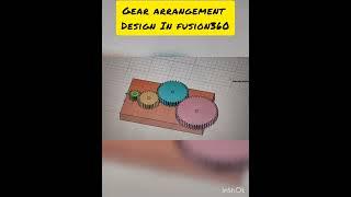 gear arrangements design | #shorts #fusion360