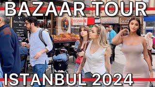 TurkiyeIstanbul Fatih Bazaar Tour Eminonu Bazaar Old Bazaar Sirkeci Fake Market Spice Bazaar |4K