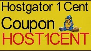 Hostgator 1 Cent Coupon