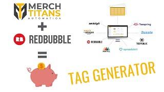 Generator Tag Redbubble dengan Merch Titans