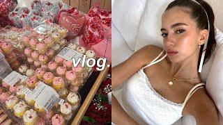 vlog ˚ʚɞ˚ | galentine's night, cooking pizza from scratch, thoughts on being single