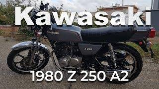 Kawasaki Z250 A2 (1980) engine start and walkaround after a long restoration